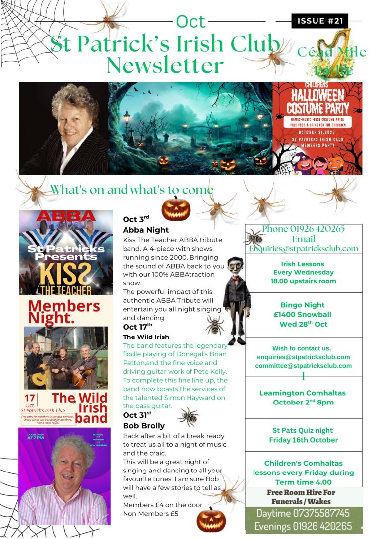 October 2026 newsletter (Issue #21), page 1